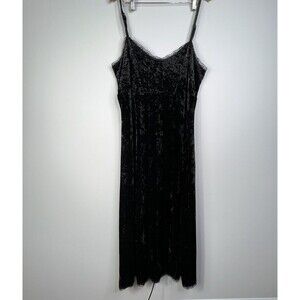 Daisy Street Sexy Black Velvet Maxi Slip Dress Whimsygoth Witchy Bohemian Sz 2X